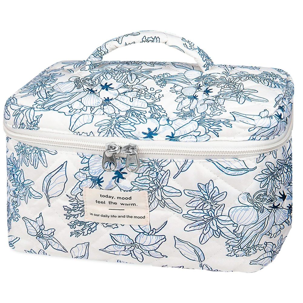 Large Makeup Bag, Cute Cosmetic Bag For Women Girls, Floral Coquette Aesthetic🌟